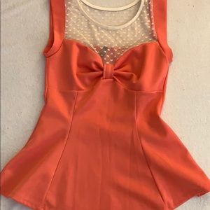 Love culture Peach Peplum top